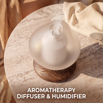 CALMIRAY frosted glass diffuser for aromatherapy and humidification