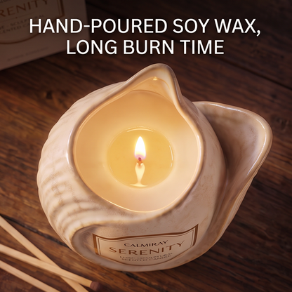 CALMIRAY Serenity candle with premium gift packaging, soothing aroma