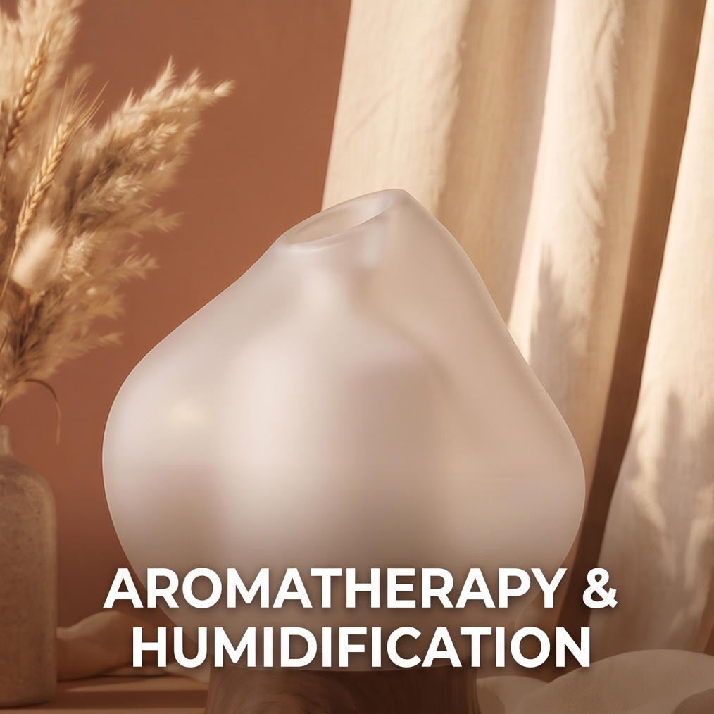 CALMIRAY diffuser wood grain base with natural wood texture and durable build