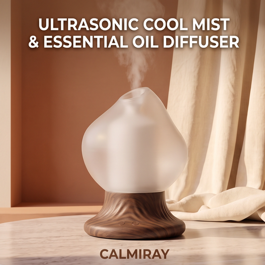 CALMIRAY aromatherapy diffuser and humidifier releasing mist