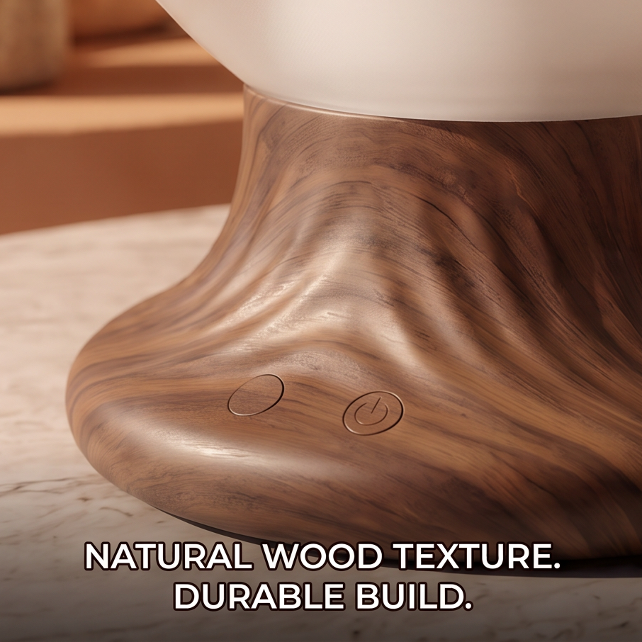 CALMIRAY diffuser with adjustable warm LED mood lighting